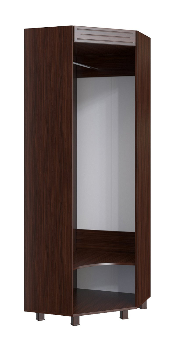 Шкаф угловой правый Элизабет ЭМ-1 орех темный