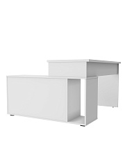 Стол угловой Оптима ОП-22 белый структурный/меренга