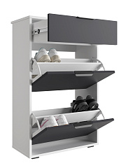 Тумба Оптима ОП-09 белый структурный/графит