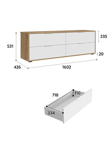 Тумба Оптима ОП-231 дуб крафт золотой/меренга