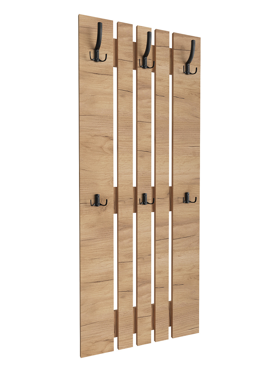 Вешалка ВН-12 дуб крафт золотой (600*1460)