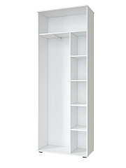 Шкаф для одежды Эмилия ЭЛ-13К комбинированный белый структурный/меренга