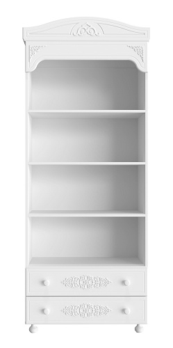 Шкаф-пенал открытый Ассоль АС-3 белое дерево