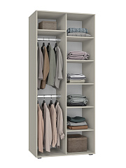 Шкаф для одежды Оптима ОП-01 глиняный серый/риолит