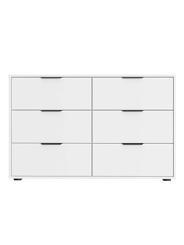 Комод Оптима ОП-15 (1202х426) белый структурный/меренга