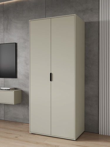 Шкаф для одежды Оптима ОП-01 глиняный серый/риолит