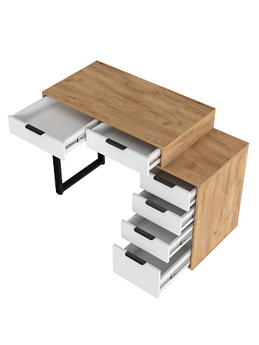 Стол Оптима ОП-18 дуб крафт золотой/меренга