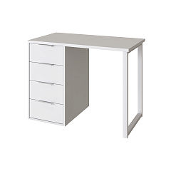 Стол С-414 белый структурный/меренга (1000х550)