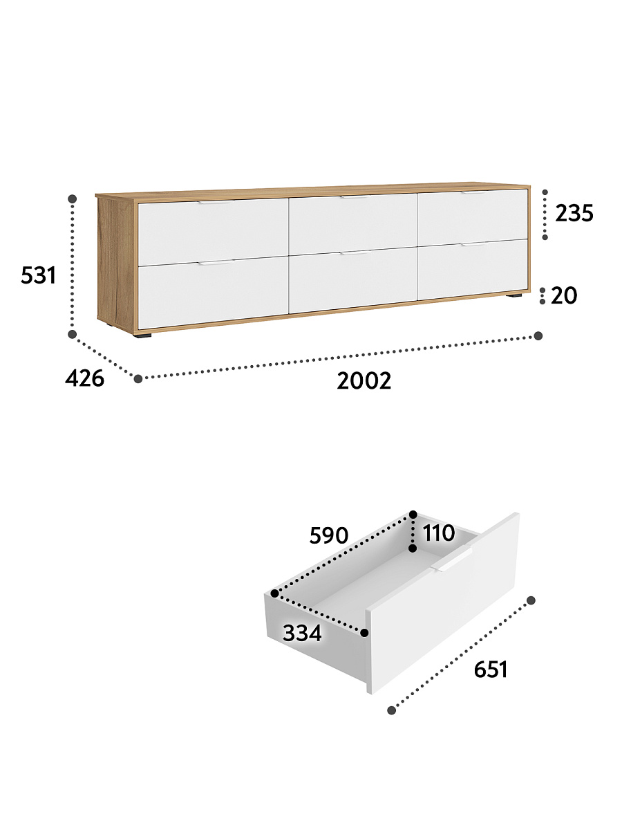 Тумба Оптима ОП-241 дуб крафт золотой/меренга
