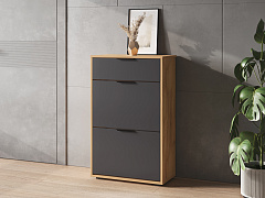 Тумба Оптима ОП-09 дуб крафт золотой/графит