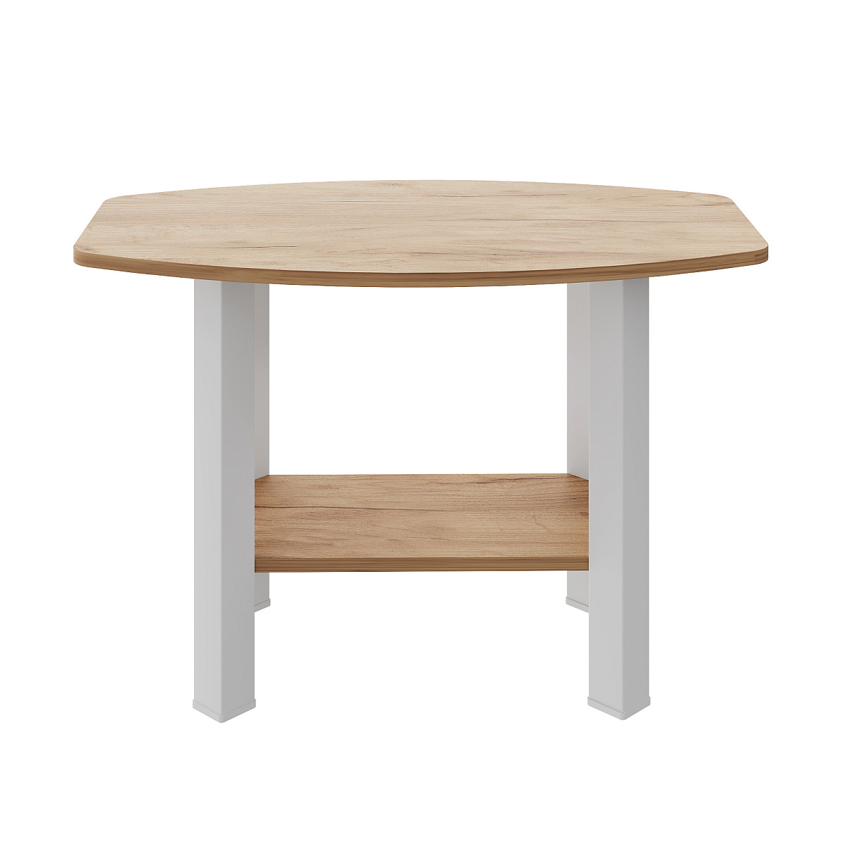 Стол журнальный С-500 дуб крафт золотой/белый