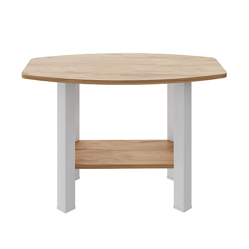 Стол журнальный С-500 дуб крафт золотой/белый