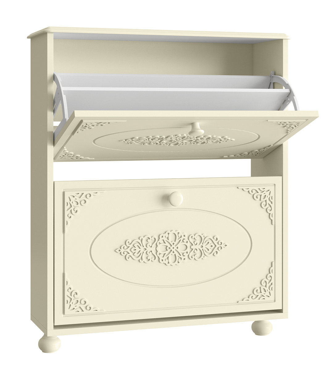 Тумба для обуви (обувница) Ассоль плюс АС-45 ваниль