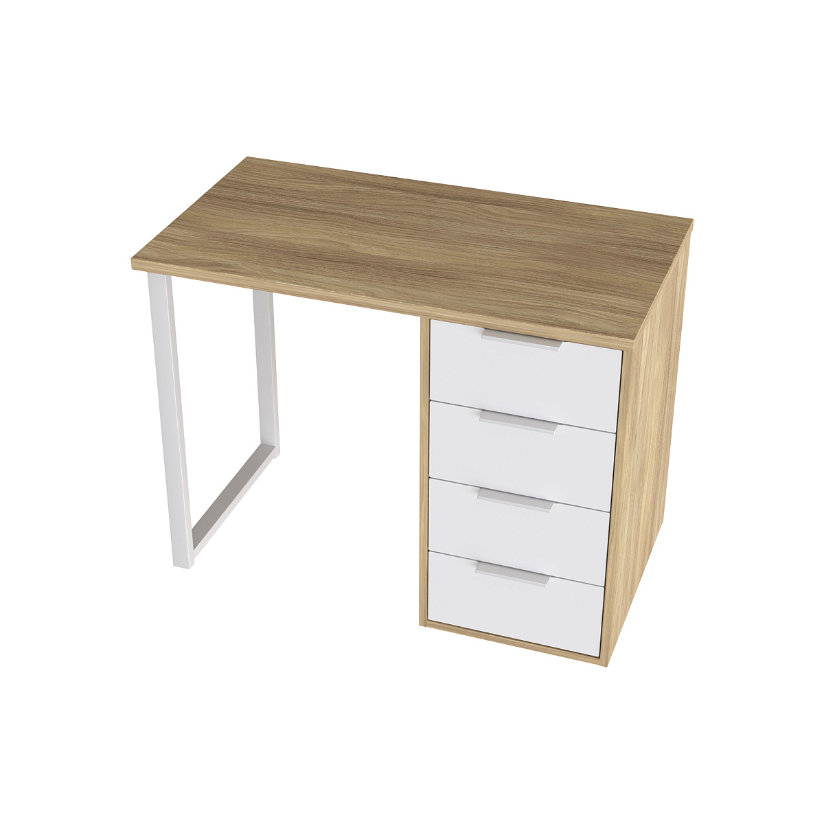 Стол С-414 блэквуд ячменный/меренга (1000х550)