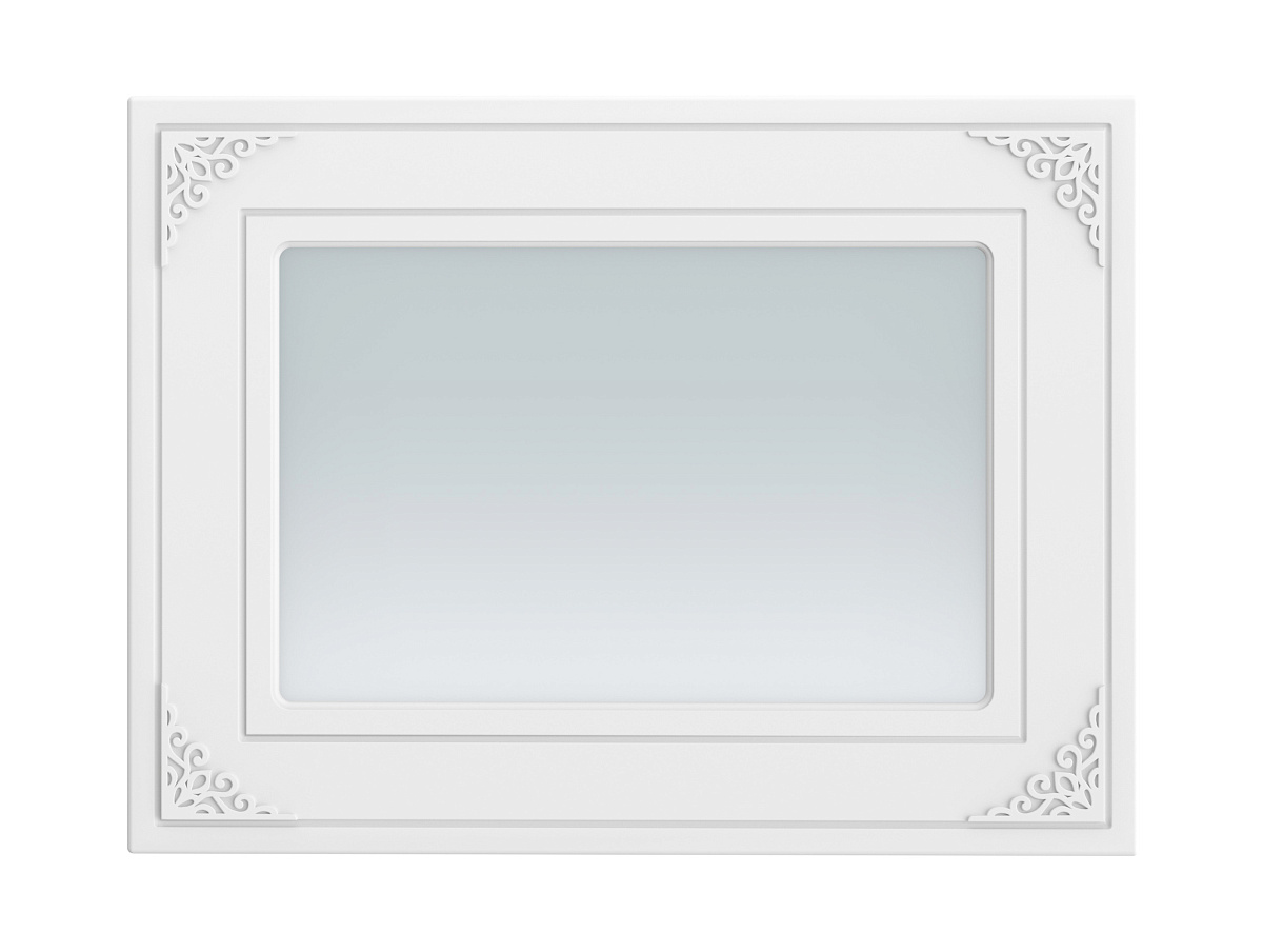 Зеркало Ассоль АС-74 (600х800) белое дерево