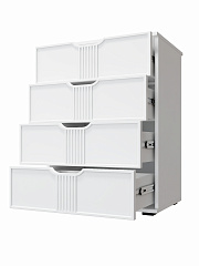 Комод Эмилия ЭЛ-19 белый структурный/меренга