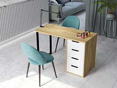 Стол С-400 блэквуд ячменный/меренга