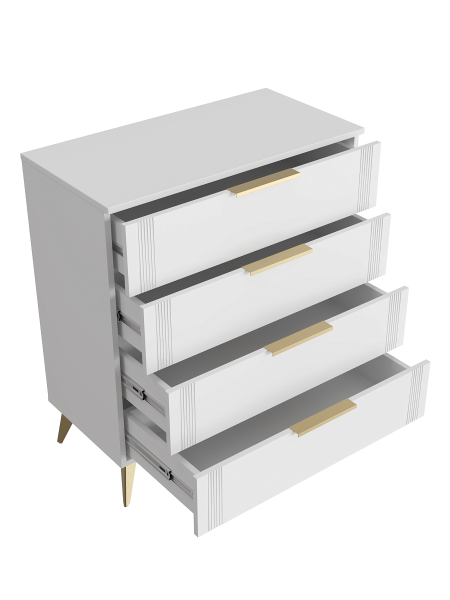 Комод Стелла СТ-02 белый бриллиант/бланж