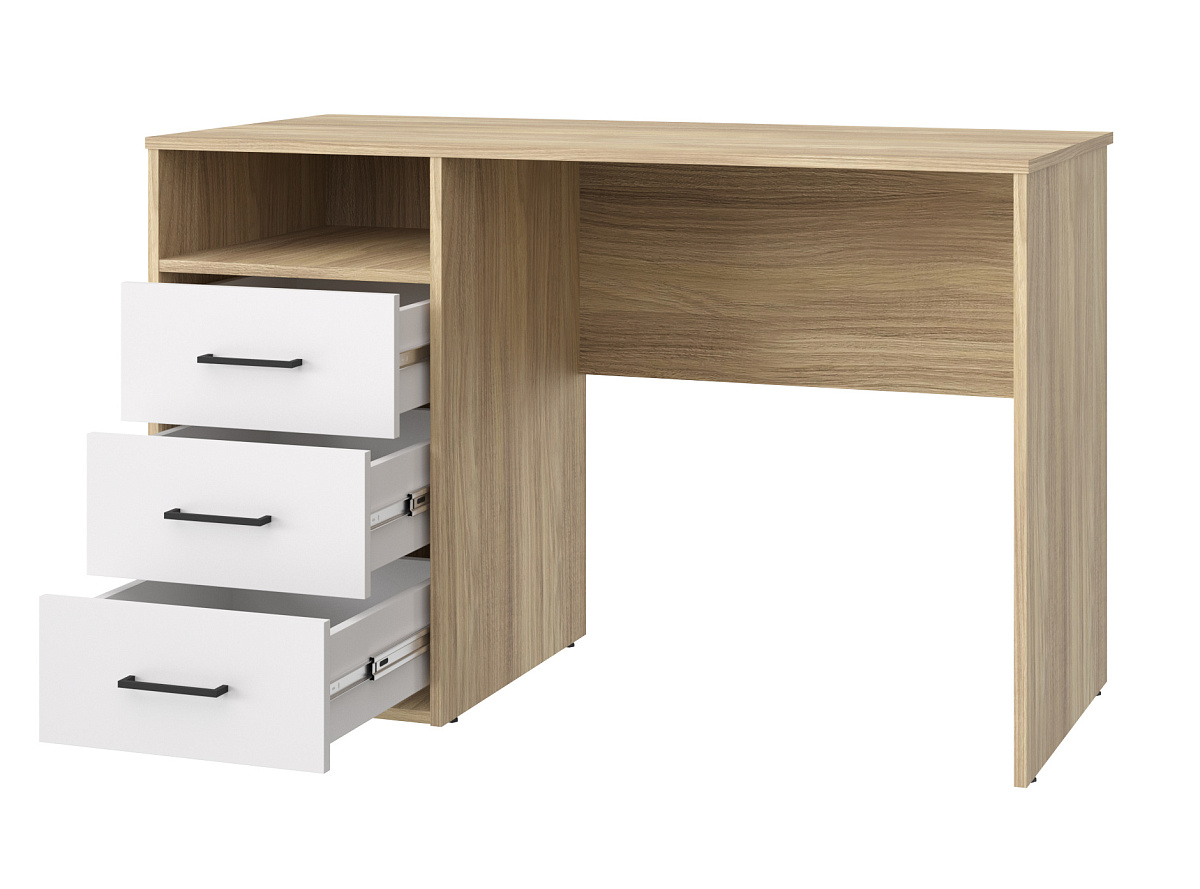 Стол Оскар ОС-21 блэквуд ячменный/белый структурный