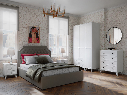 Комод Вильям ВМ-12 белый бриллиант/бланж