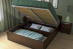 Кровать «Монблан» МБ-606К (2000х1600) венге/орех шоколадный