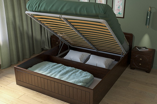 Кровать «Монблан» МБ-606К (2000х1600) венге/орех шоколадный