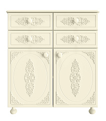 Тумба комбинированная Ассоль плюс АС-18 ваниль