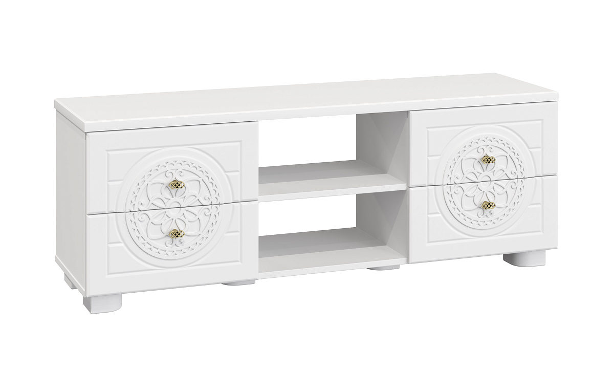 Тумба для ТВ Монблан МБ-39К белое дерево