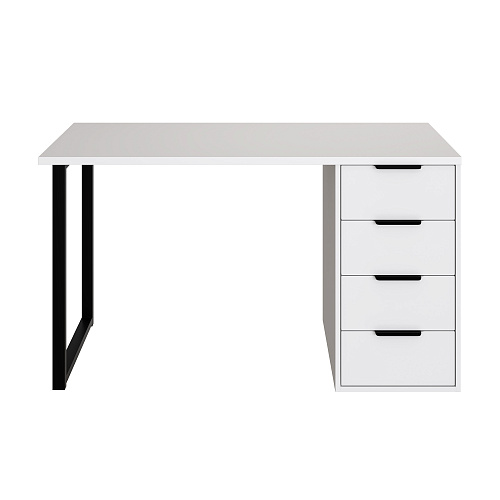 Стол С-402 белый структурный/меренга (1350х550)