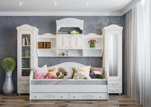 Кровать Ассоль АС-10 (2000х800) белое дерево