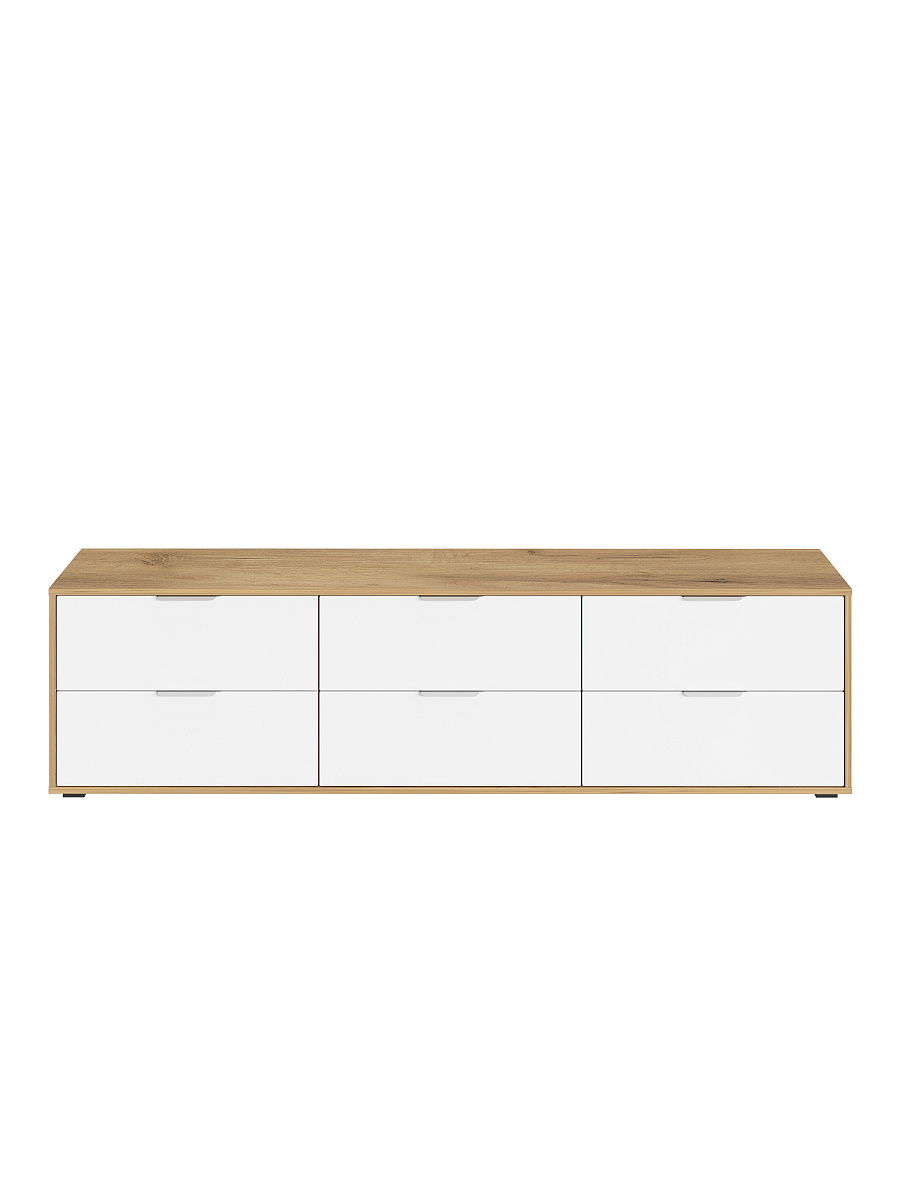 Тумба Оптима ОП-241 дуб крафт золотой/меренга