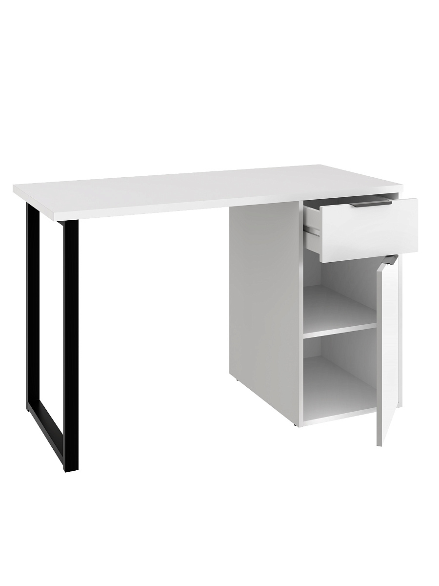 Стол С-408 белый структурный/меренга