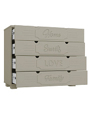 Комод ДримСтар ДС-12 глиняный серый/риолит