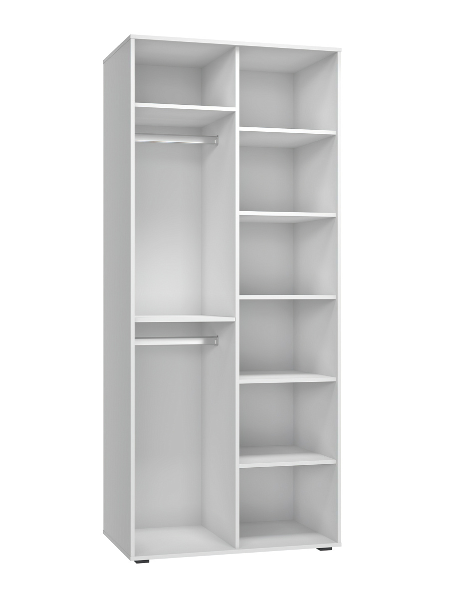 Шкаф для одежды Оптима ОП-01 белый структурный/меренга