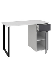 Стол С-408 белый структурный/графит
