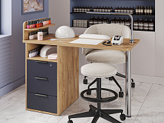 Стол С-405 дуб крафт золотой/графит