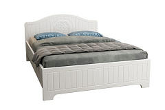 Кровать «Монблан» МБ-602К (2000х1400) белое дерево