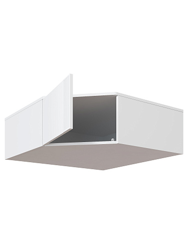 Антресоль Эмилия ЭЛ-55 белый структурный/меренга