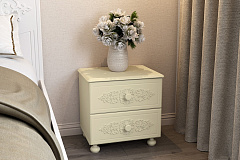 Тумба прикроватная Ассоль плюс АС-4 ваниль