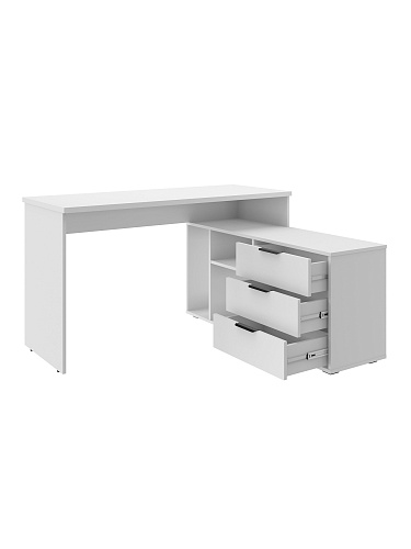 Стол угловой Оптима ОП-22 белый структурный/меренга