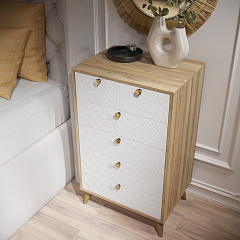 Комод Велламо ВО-02 блэквуд ячменный/бланж