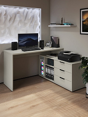 Стол угловой Оптима ОП-22 глиняный серый/риолит