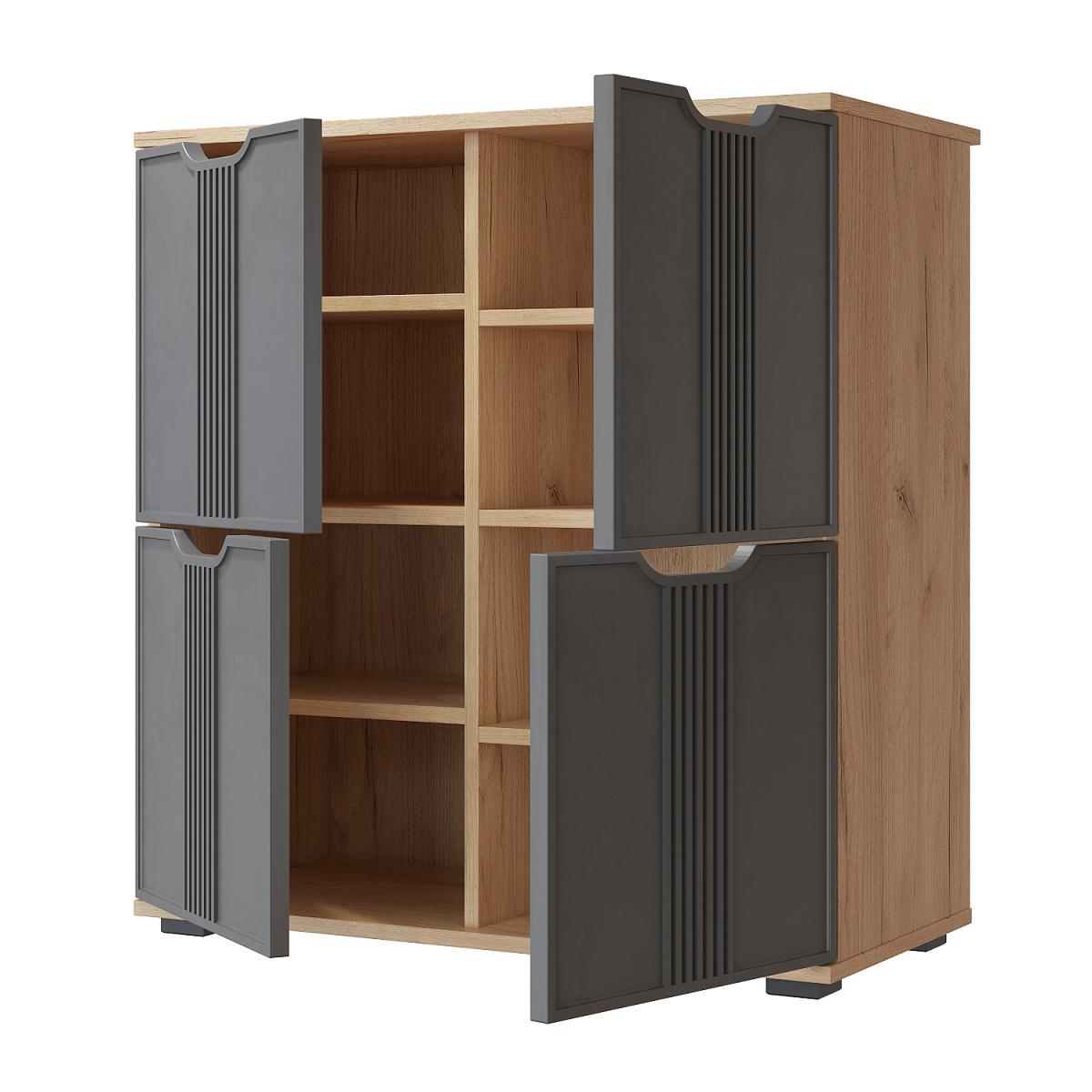 Тумба Эмилия ЭЛ-45 дуб крафт золотой/графит