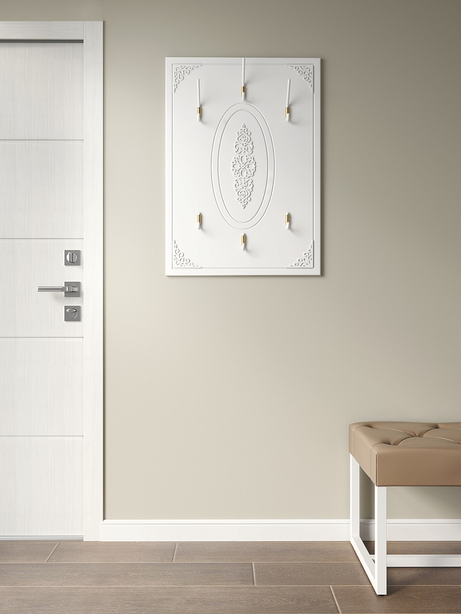 Вешалка Ассоль АС-71 белое дерево