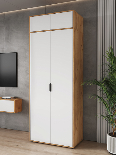 Антресоль Оптима ОП-11 дуб крафт золотой/меренга