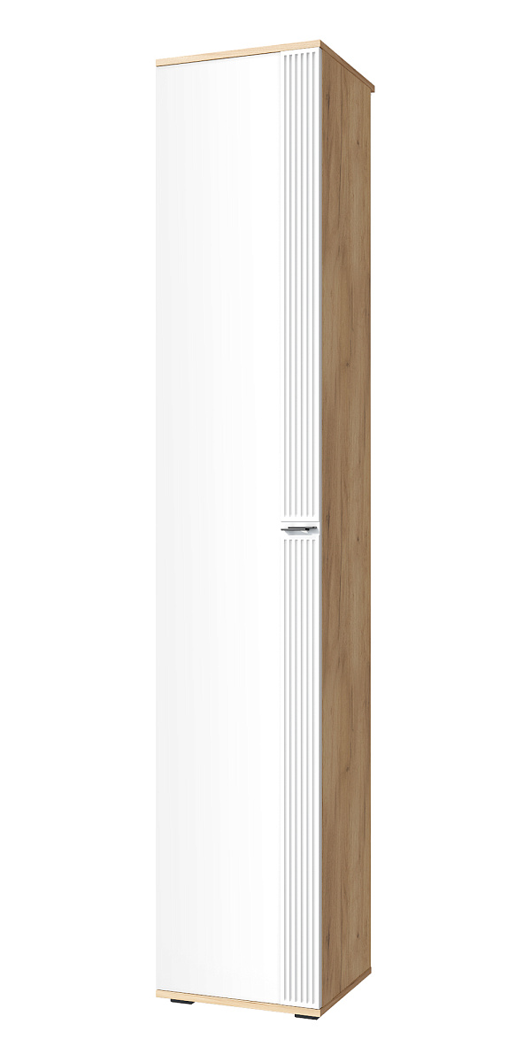 Пенал Эмилия ЭЛ-12К глухой дуб крафт золотой/меренга