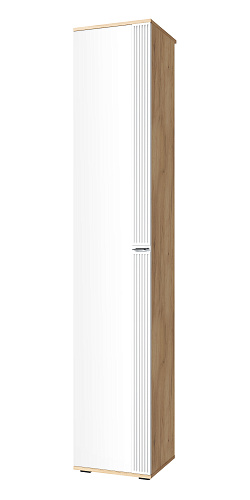 Пенал Эмилия ЭЛ-12К глухой дуб крафт золотой/меренга