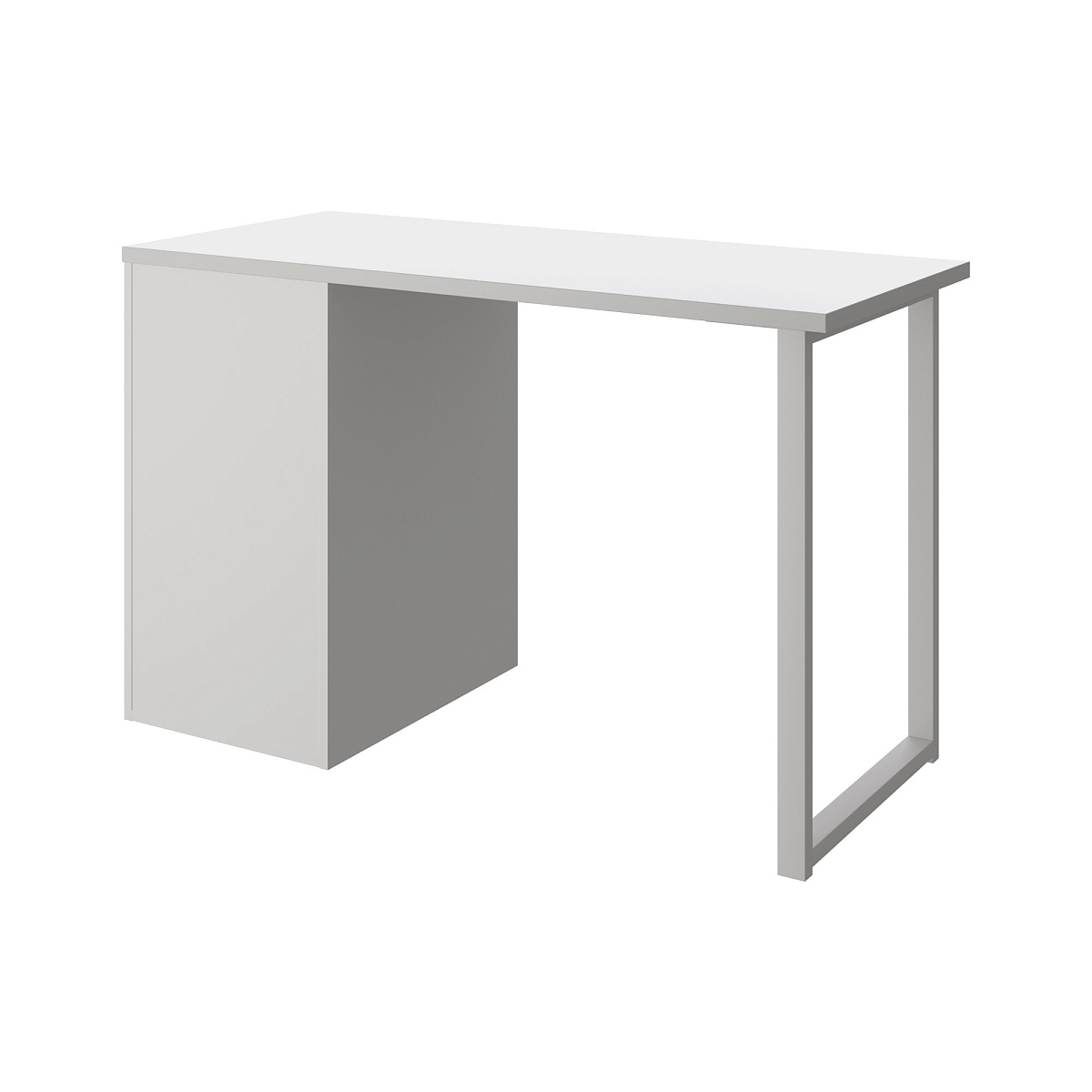 Стол С-410 белый структурный/меренга (1200х550 белая опора)