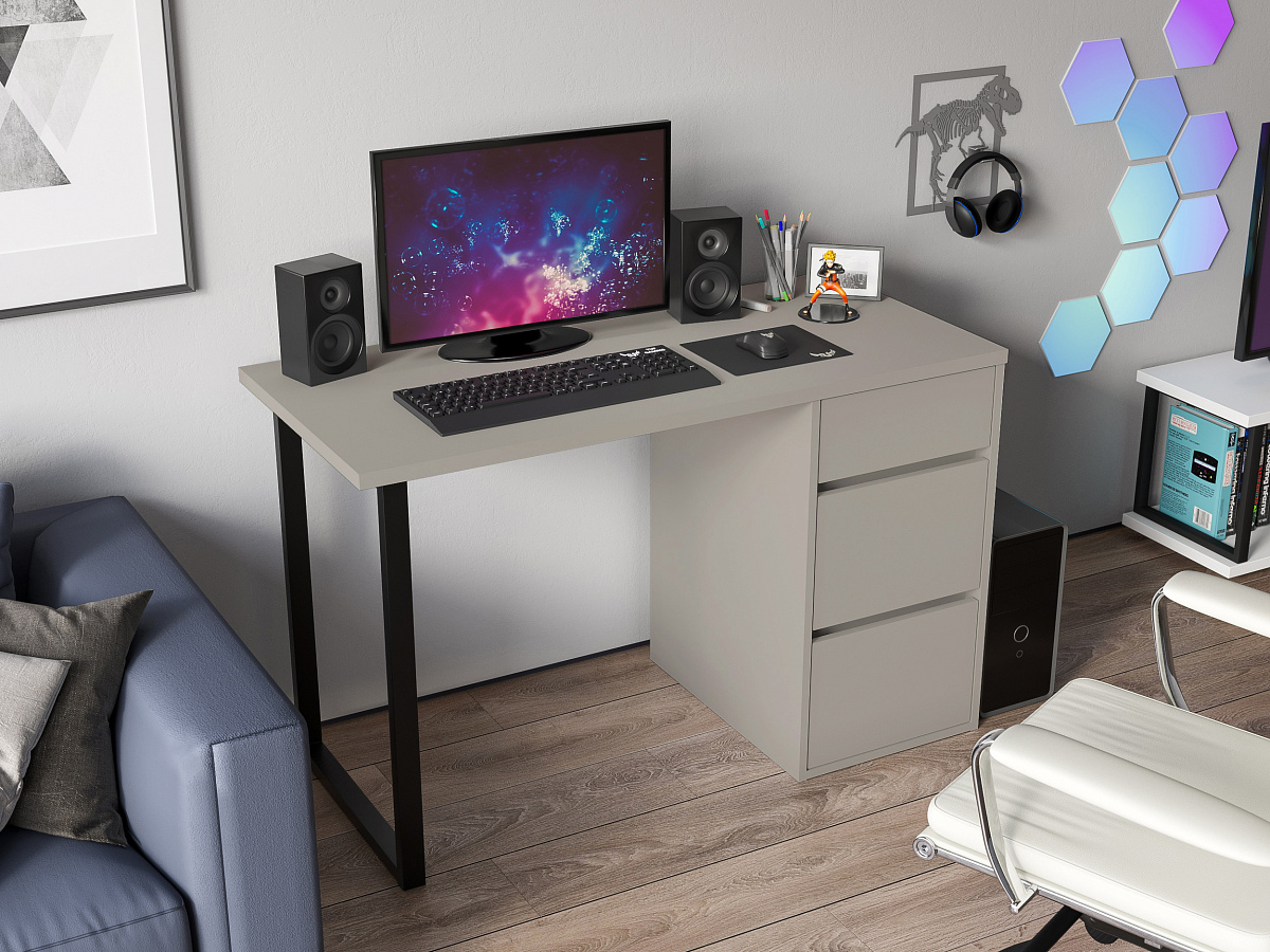 Стол С-401 (1200*550) глиняный серый/риолит