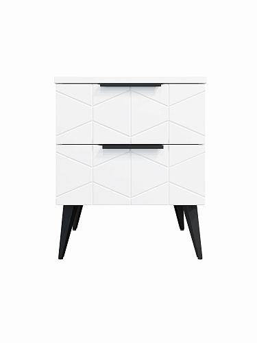 Тумба прикроватная Контемпо КТ-04 белый бриллиант/бланж